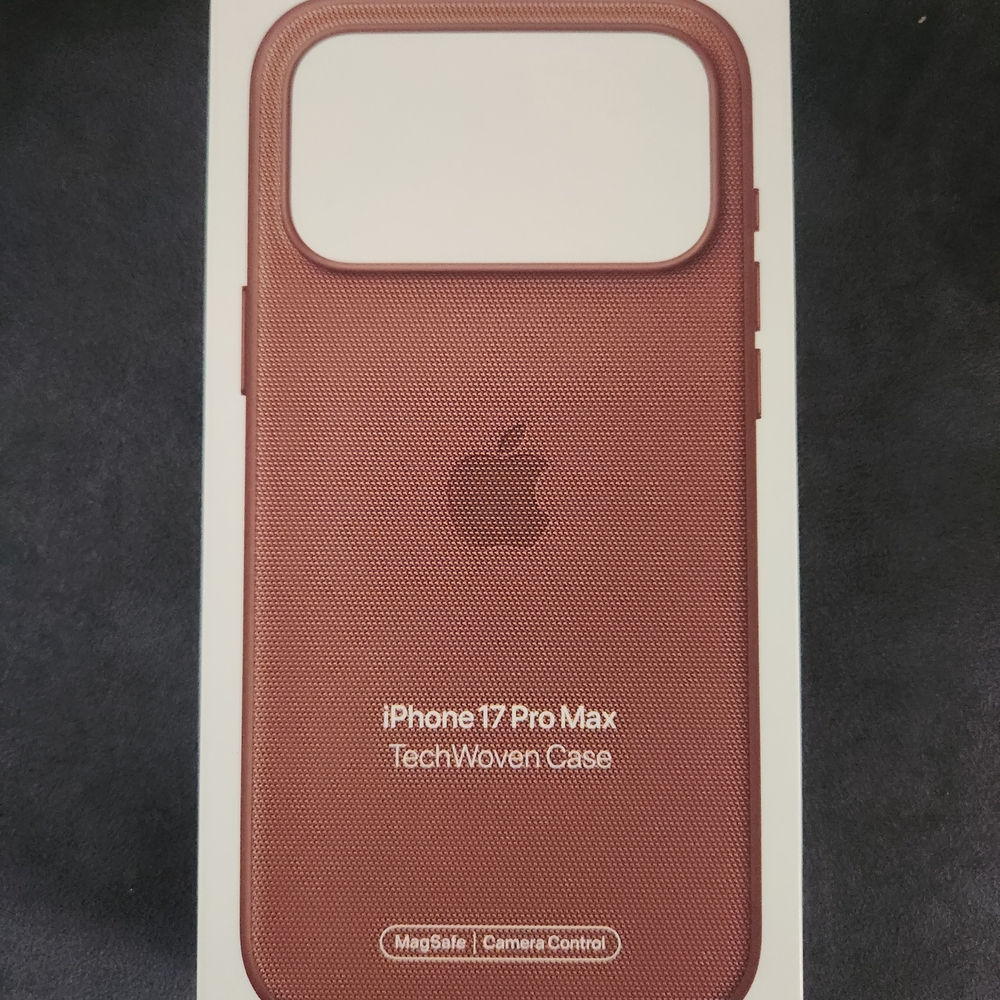 Apple iPhone 17 Pro Max TechWoven Case - Dark Red